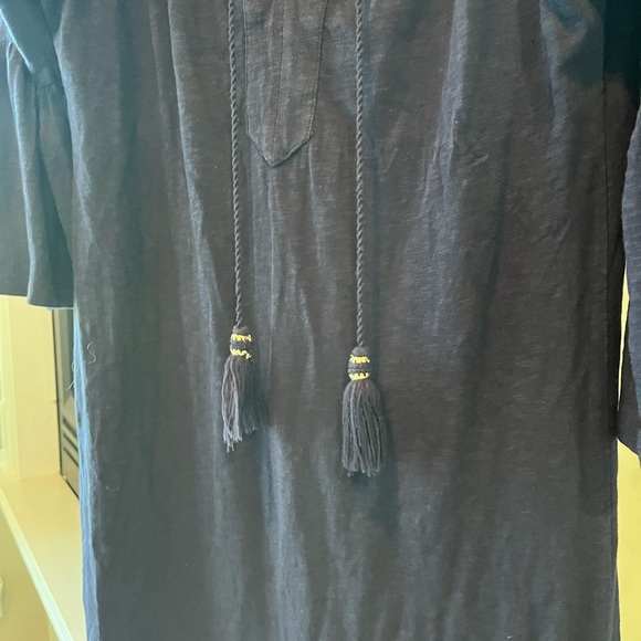 Navy T-shirt dress. - Picture 4 of 5